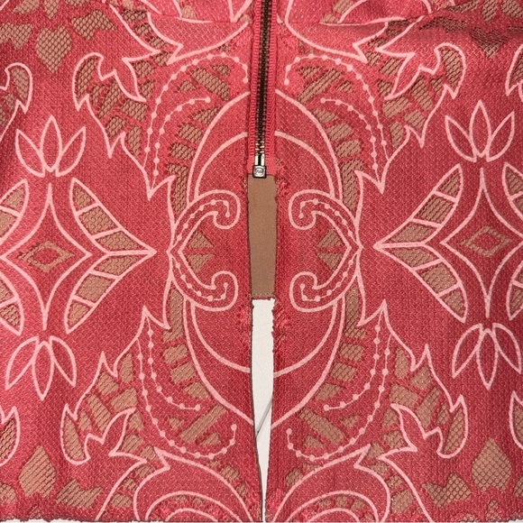 EUC elegant BCBGMAXAZRIA coral top - Picture 6 of 8